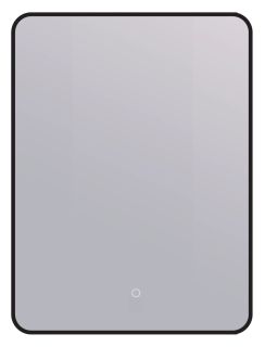 Зеркало с подсветкой DQ Гамбург (Hamburg) Лайт DQMHAM6080BLKLT 60x80 см чёрный