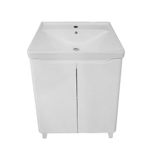 Тумба с раковиной Azario Lotos CS00105740 60 см белый глянец