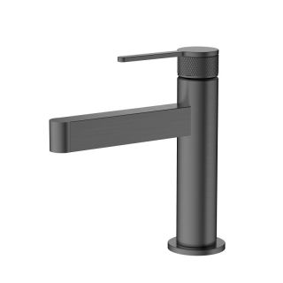 Смеситель BelBagno для раковины без донного клапана, оружейная сталь DEL2.0-LVM-GM-W0