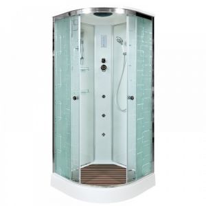 Душевая кабина Deto ЕМ1580 с гм. и эл. 80х80х220 см