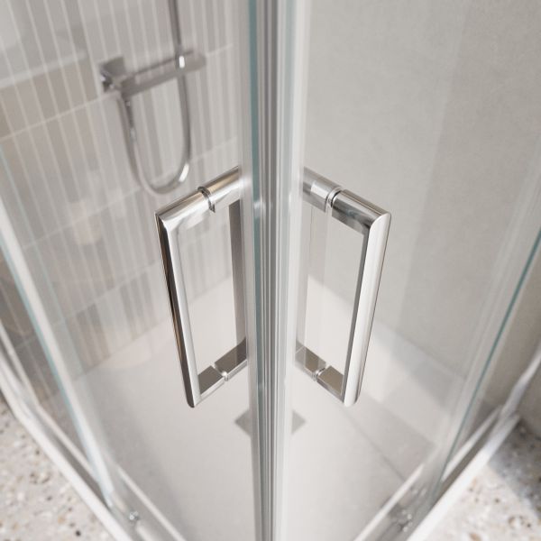 Душевой уголок BelBagno LUCE-A-2-80-C-Cr хром