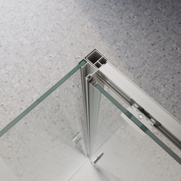 Душевой уголок BelBagno LUCE-A-1-100/100-C-Cr хром