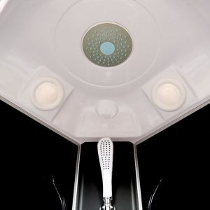 Душевая кабина Deto L 809 с гидромассажем BLACK 90х90х215 см