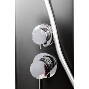 Душевая кабина Deto L 809 с гидромассажем BLACK 90х90х215 см