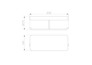 Двойной держатель для туалетной бумаги с полкой Wonzon & Woghand Lotte WW-8356-BG брашированное золото
