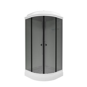 Душевая кабина Triton Грэй Щ0000066462 90x90 см профиль чёрный стекло тонированное