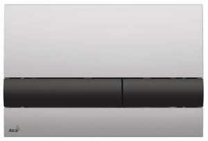 Кнопка смыва AlcaPlast для инсталляции белый/чёрный M1710-8