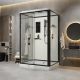 Душевая кабина Niagara Standart ST120/90/15Q/BL 120x90 см профиль чёрный стекло прозрачное