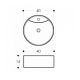 Раковина чаша Maretti EA13NS44-560MR, черный мрамор Раковина чаша Maretti EA13NS44-560MR, черный мрамор