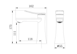 Смеситель для раковины Grossman Advans 510.K35.09.100 хром