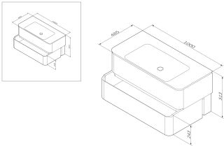 Am.pm Sensation M30FHX1002WG тумба под раковину 100 см белый Am.pm Sensation M30FHX1002WG тумба под раковину 100 см белый