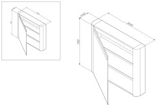 Зеркало-шкаф Am.Pm Sensation M30MCL0801WG левый 80 см белый Зеркало-шкаф Am.Pm Sensation M30MCL0801WG левый 80 см белый