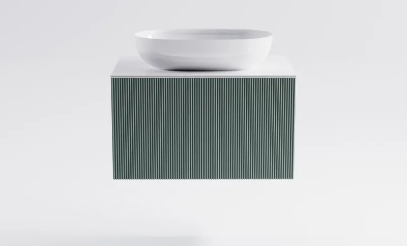 Тумба с раковиной Astra-Form М-40 4631177713552 80 см зелёный матовый