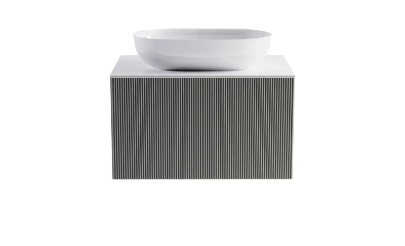 Тумба с раковиной Astra-Form М-40 4631177713545 80 см серый матовый