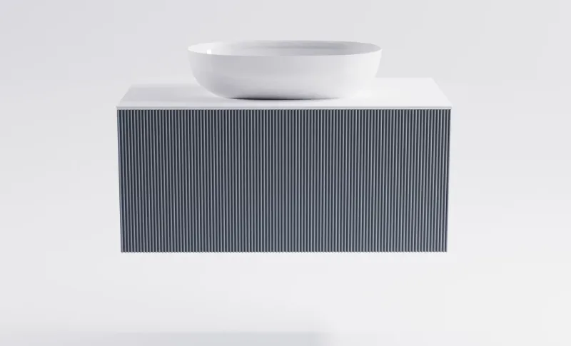 Тумба с раковиной Astra-Form М-40 4631177713286 100 см голубой матовый