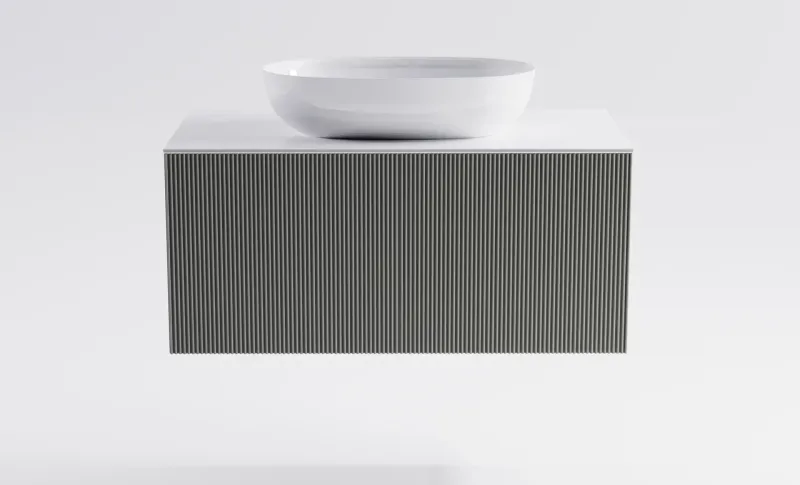 Тумба с раковиной Astra-Form М-40 4631177713606 90 см серый матовый