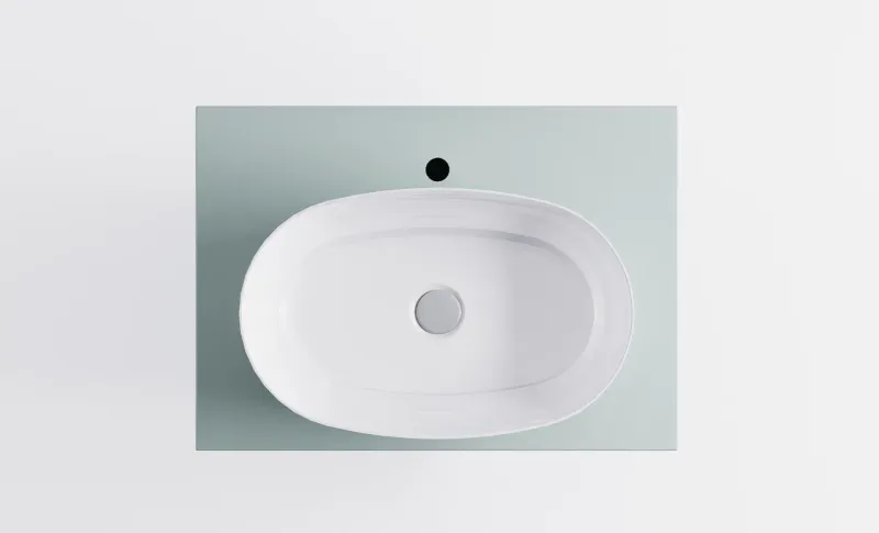 Тумба с раковиной Astra-Form М-40 4631177714719 70 см зелёный матовый