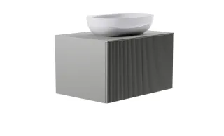 Тумба с раковиной Astra-Form М-40 4631177714702 70 см серый матовый