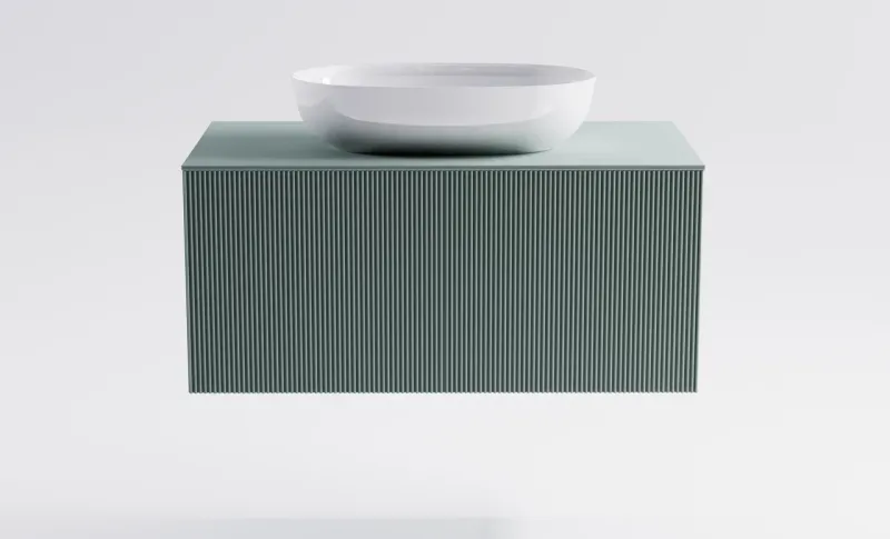 Тумба с раковиной Astra-Form М-40 4631177714832 90 см зелёный матовый