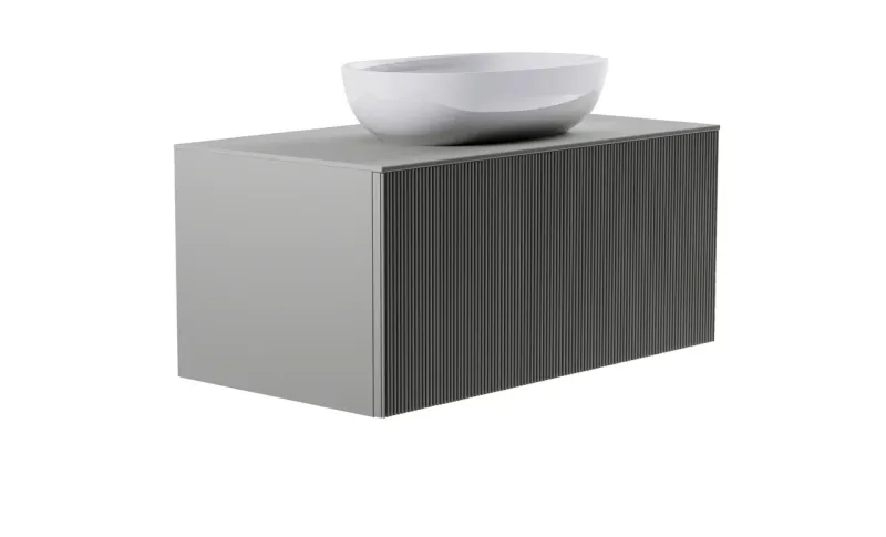 Тумба с раковиной Astra-Form М-40 4631177714825 90 см серый матовый