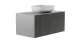 Тумба с раковиной Astra-Form М-40 4631177714825 90 см серый матовый