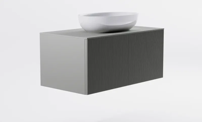Тумба с раковиной Astra-Form М-40 4631177714887 100 см серый матовый