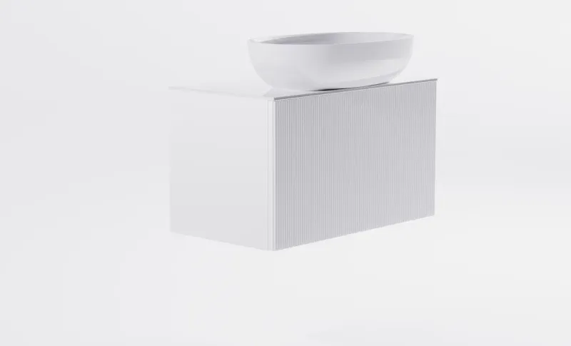 Тумба с раковиной Astra-Form М-40 Slim 4631177714573 80 см белый матовый