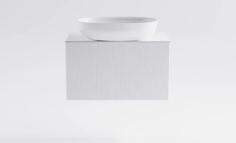 Тумба с раковиной Astra-Form М-40 Slim 4631177714511 70 см белый матовый