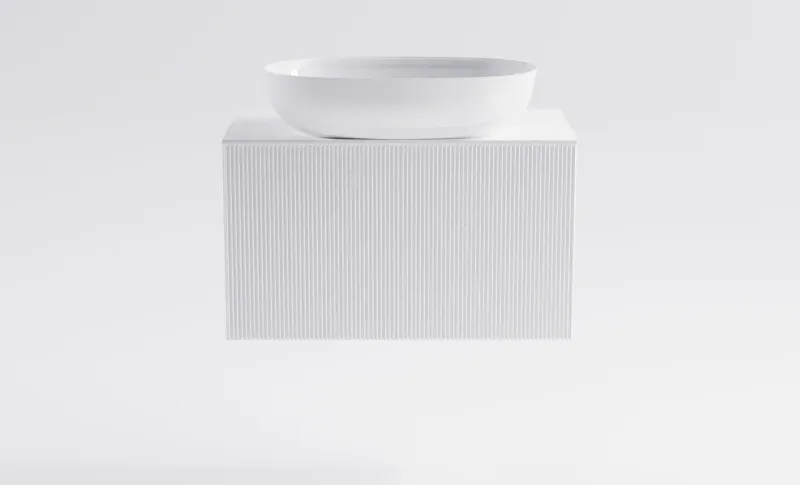 Тумба с раковиной Astra-Form М-40 Slim 4631177715952 70 см белый матовый