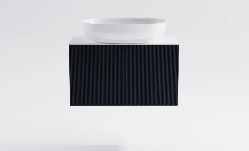 Тумба с раковиной Astra-Form М-40 Slim 4631177714504 70 см серый матовый