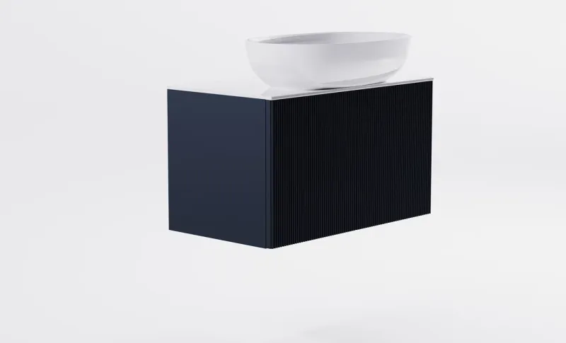 Тумба с раковиной Astra-Form М-40 Slim 4631177714504 70 см серый матовый