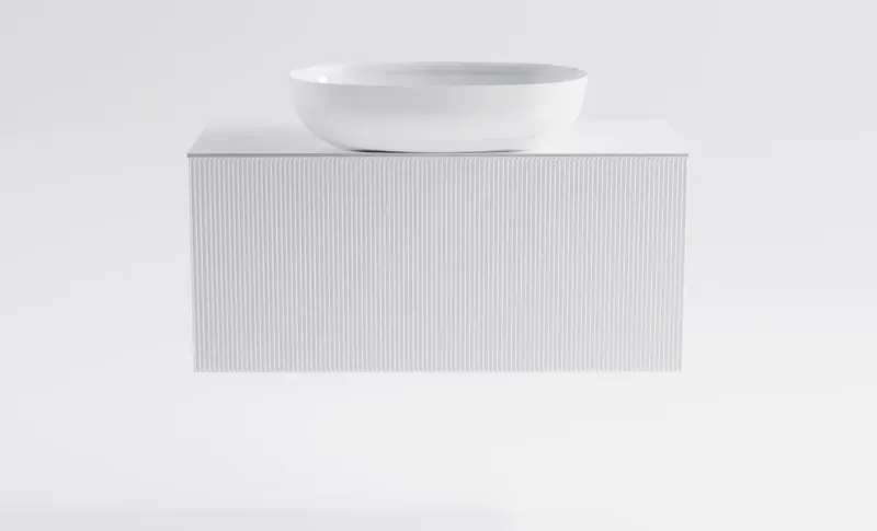 Тумба с раковиной Astra-Form М-40 Slim 4631177714634 90 см белый матовый