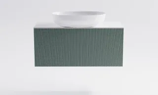 Тумба с раковиной Astra-Form М-40 Slim 4631177714580 90 см зелёный матовый