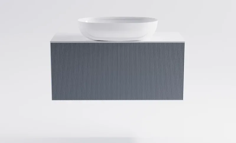 Тумба с раковиной Astra-Form М-40 Slim 4631177714658 100 см голубой матовый