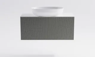 Тумба с раковиной Astra-Form М-40 Slim 4631177714665 100 см серый матовый