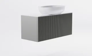 Тумба с раковиной Astra-Form М-40 Slim 4631177714665 100 см серый матовый