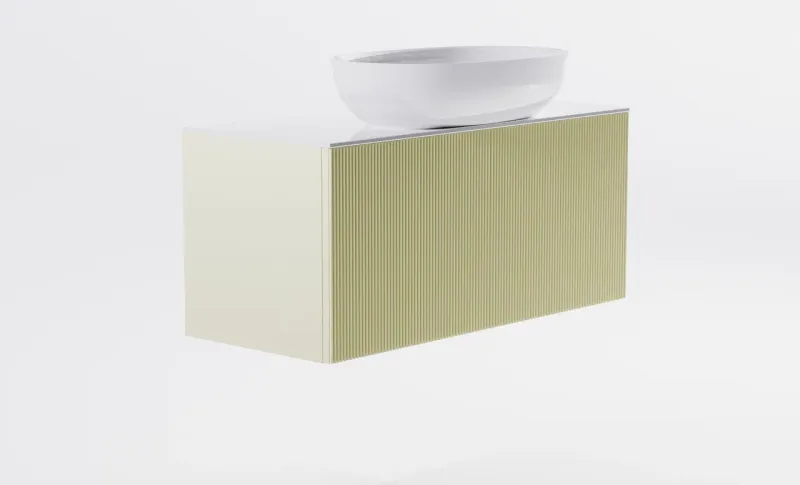 Тумба с раковиной Astra-Form М-40 Slim 4631177714610 90 см бежевый матовый