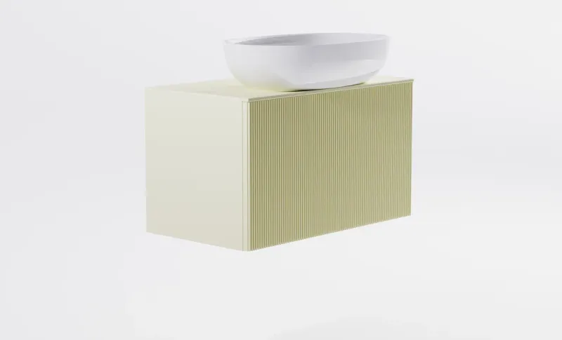 Тумба с раковиной Astra-Form М-40 Slim 4631177715990 80 см бежевый матовый