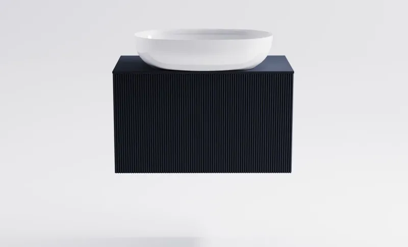 Тумба с раковиной Astra-Form М-40 Slim 4631177715945 70 см серый матовый