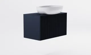 Тумба с раковиной Astra-Form М-40 Slim 4631177716003 80 см серый матовый