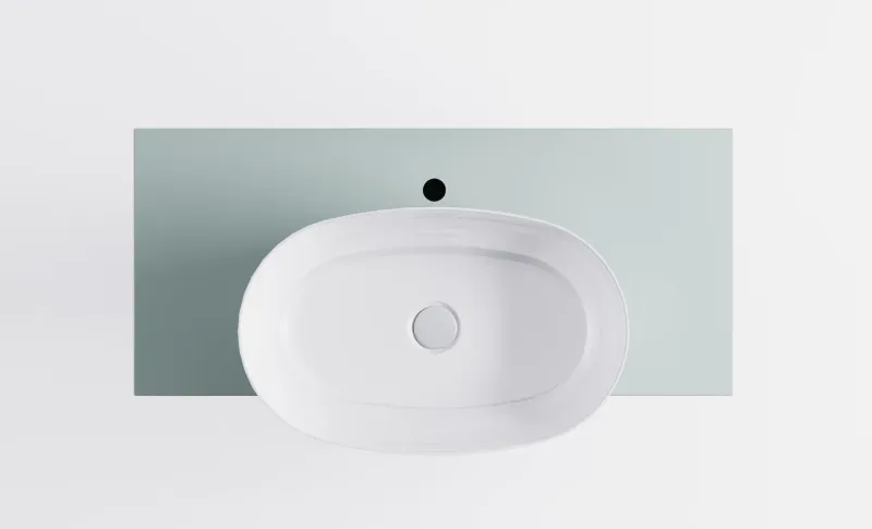 Тумба с раковиной Astra-Form М-40 Slim 4631177716089 100 см зелёный матовый