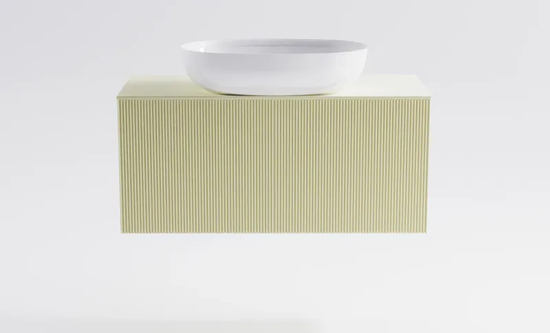 Тумба с раковиной Astra-Form М-40 Slim 4631177716058 90 см бежевый матовый