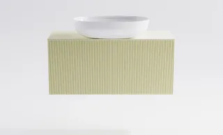 Тумба с раковиной Astra-Form М-40 Slim 4631177716119 100 см бежевый матовый