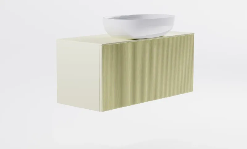 Тумба с раковиной Astra-Form М-40 Slim 4631177716058 90 см бежевый матовый