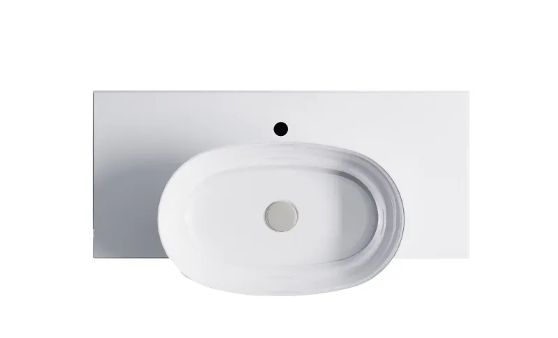 Тумба с раковиной Astra-Form М-40 Slim 4631177714634 90 см белый матовый