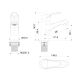 Смеситель для раковины Wonzon & Woghand WW-A40212-CR хром