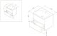 Am.pm Bliss M55FHX0602VF32 тумба под раковину 60 см белый венге