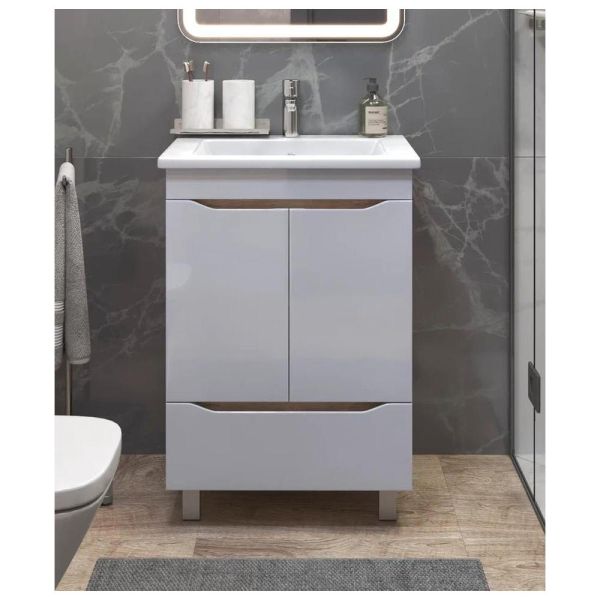 Тумба под раковину напольная Vigo Grani tn.GRI.ELI.60.2D.1Y 60 см дуб золотой