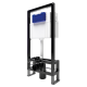 SET Инсталляция Sava Free Standing + клавиша смыва черный матовый + золото глянец квадр. SMART