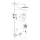 Душевой комплект Lemark Бронкс LM3729BL чёрный